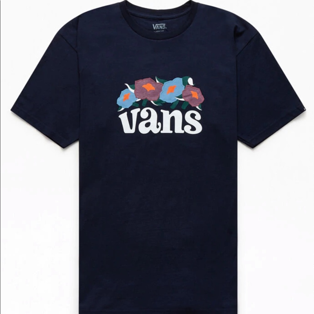 Vans Bloomed Navy Blue T-Shirt Men's Size M🌺